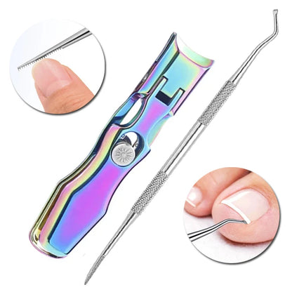 Anti-Splash Nail Clippers Curved Large Opening Thick Toenail Clippers Diagonal Pliers Nail Scissors Household Manicure Tools