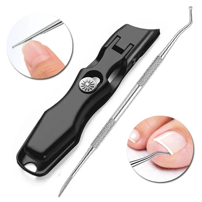 Anti-Splash Nail Clippers Curved Large Opening Thick Toenail Clippers Diagonal Pliers Nail Scissors Household Manicure Tools