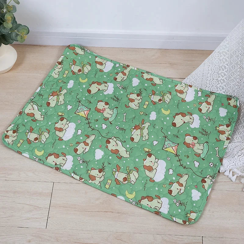 Pet Pee Pad Washable Pet Diaper Mat Reusable Mats for Dogs Dog Bed Urine Washable Dog Training Pad Four Seasons Pet Mat Cover