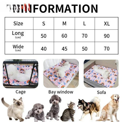Pet Pee Pad Washable Pet Diaper Mat Reusable Mats for Dogs Dog Bed Urine Washable Dog Training Pad Four Seasons Pet Mat Cover