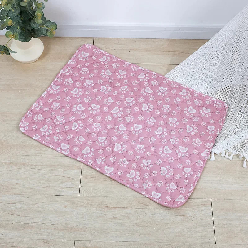 Pet Pee Pad Washable Pet Diaper Mat Reusable Mats for Dogs Dog Bed Urine Washable Dog Training Pad Four Seasons Pet Mat Cover